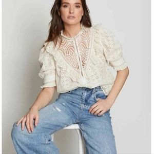 Love The Label ivory button-down blouse